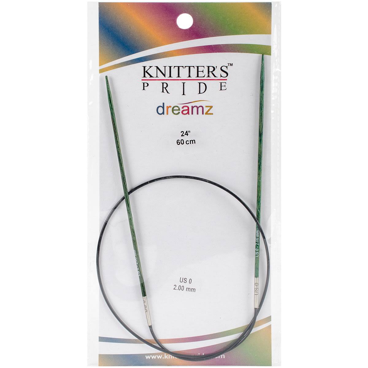 Knitter's Pride Dreamz Fixed Circular Needles - 0/2mm, 24", Size 0