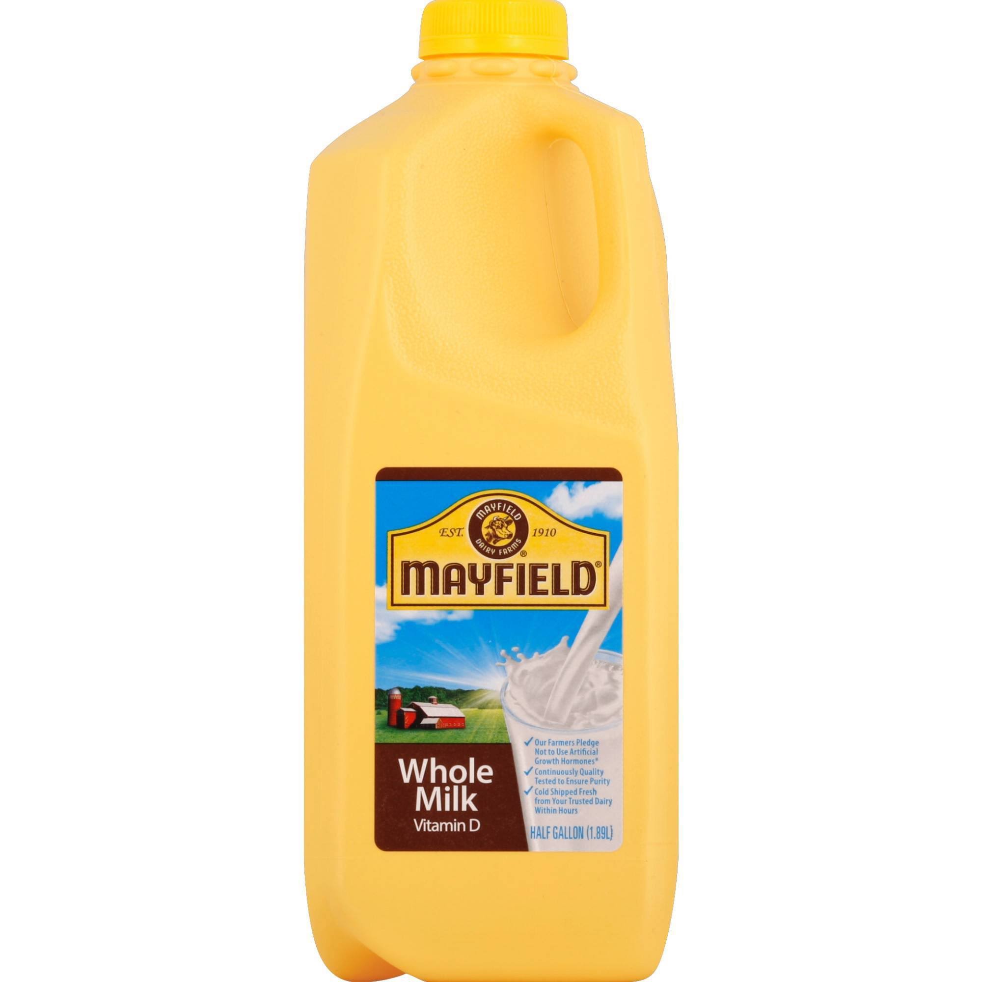 Mayfield Dairy Farms Milk, Whole, Vitamin D - half gal (1.89 l)