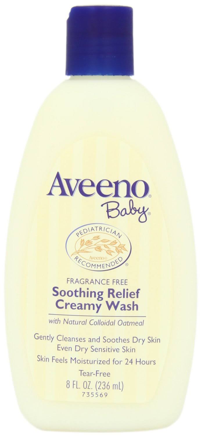 Aveeno Baby Soothing Relief Creamy Wash - Fragrance Free, 8oz