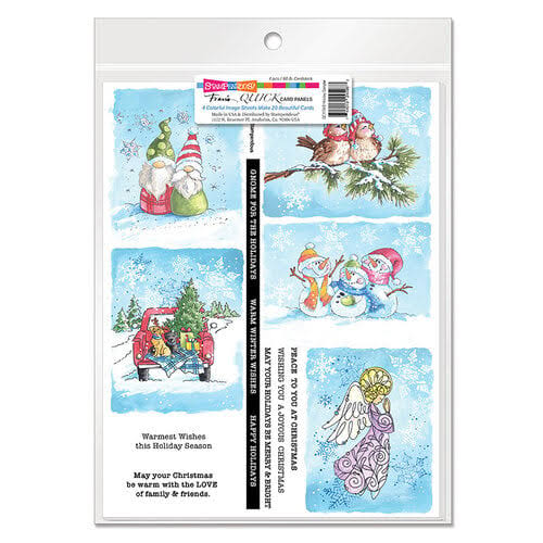 Stampendous - Christmas - Quick Card Panels - Holiday Sampler