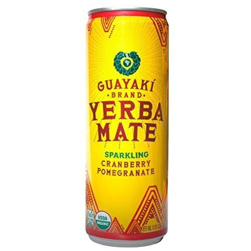 Guayaki Organic Yerba Mate Sparkling Cranberry Pomegranate 12 fl oz