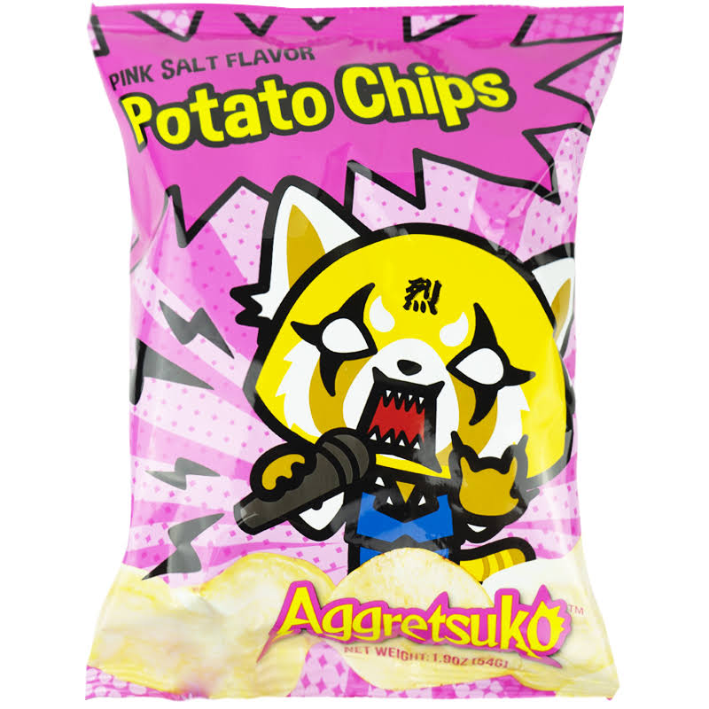 MAFGlobal Sanrio aggretsuko pink salt flavor potato chips § 1.9 ounce pack