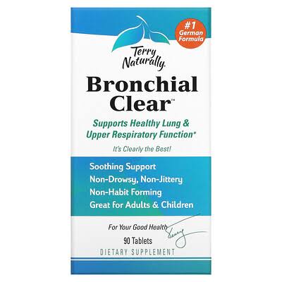 EuroPharma Terry Naturally Bronchial Clear Dietary Supplement - 90 Capsules
