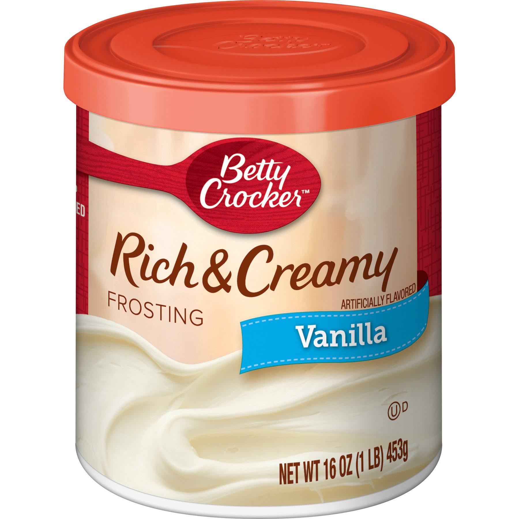 Betty Crocker Rich and Creamy Frosting - Vanilla, 16oz