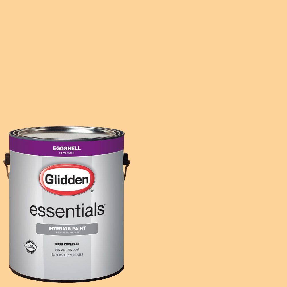 Glidden Essentials 1 gal. #HDGO58 Ginger Peachy Eggshell Interior Paint