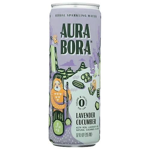 Aura Bora Water Sprkl Lav Cucumber, Case of 12 X 12 Oz