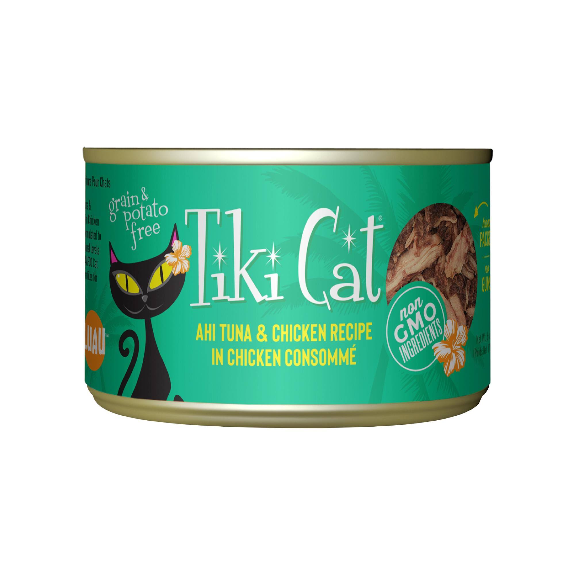 Cat Can - LUAU - Hookena - Ahi Tuna & Chicken, 6 oz