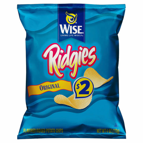 Wise Original Ridged Chips - 4 Ounces - Hackensack Market - Delivered by Mercato