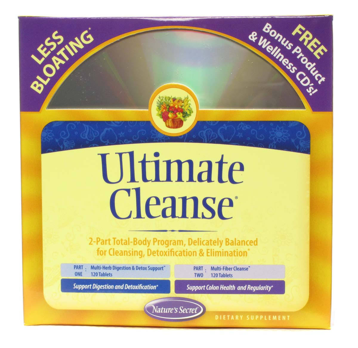 Nature's Secret Ultimate Cleanse 2-Part Program to Support Detoxification & Cleansing Tablets