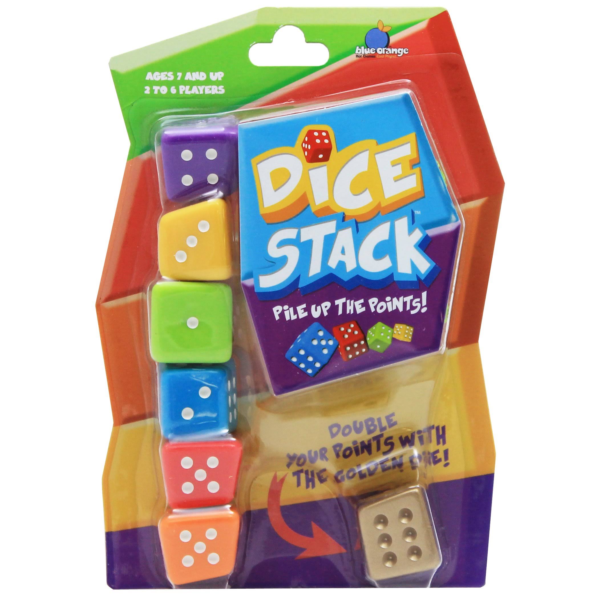 Blue Orange Dice Stack Game