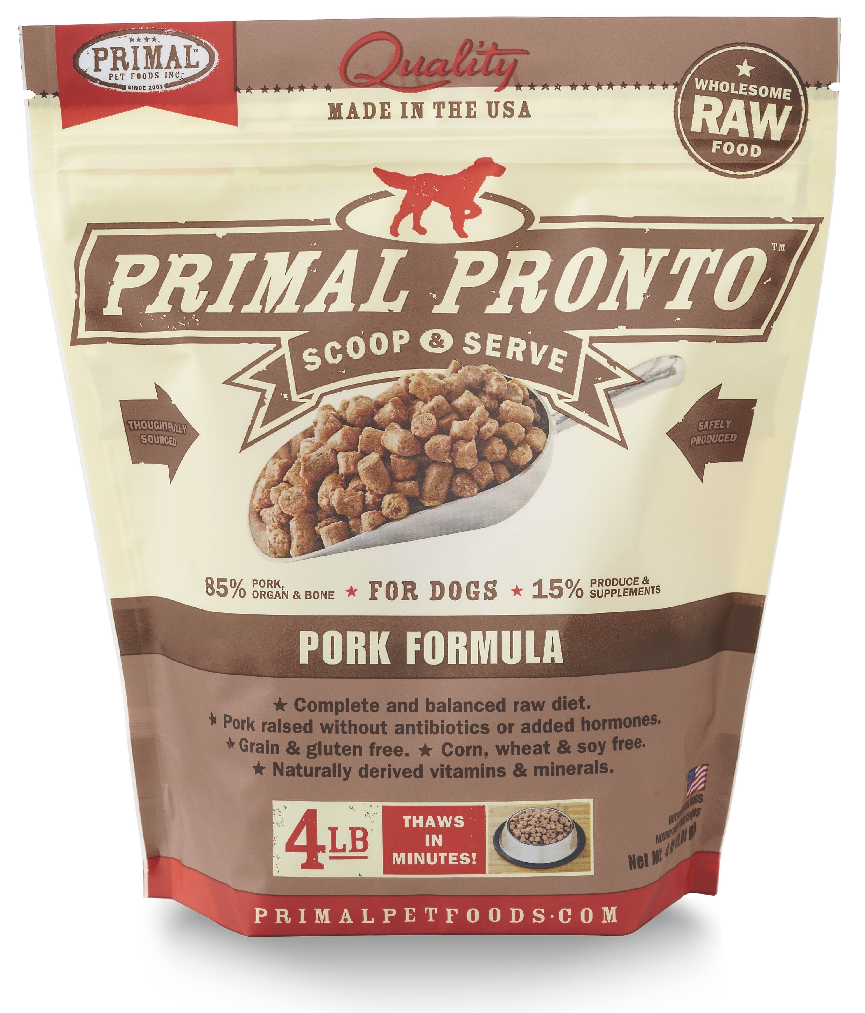 Primal Pronto - Pork Formula, 4lbs