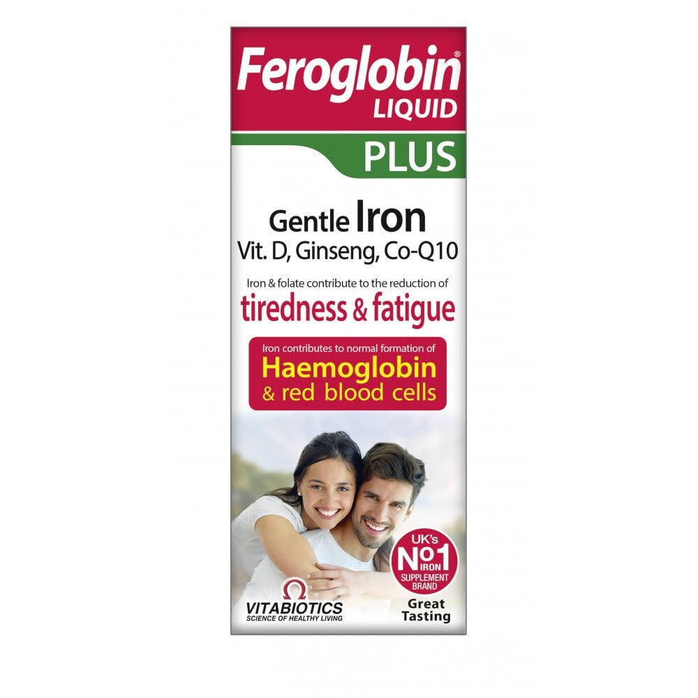 Vitabiotics Feroglobin Plus Liquid Iron Vitamins - 200ml