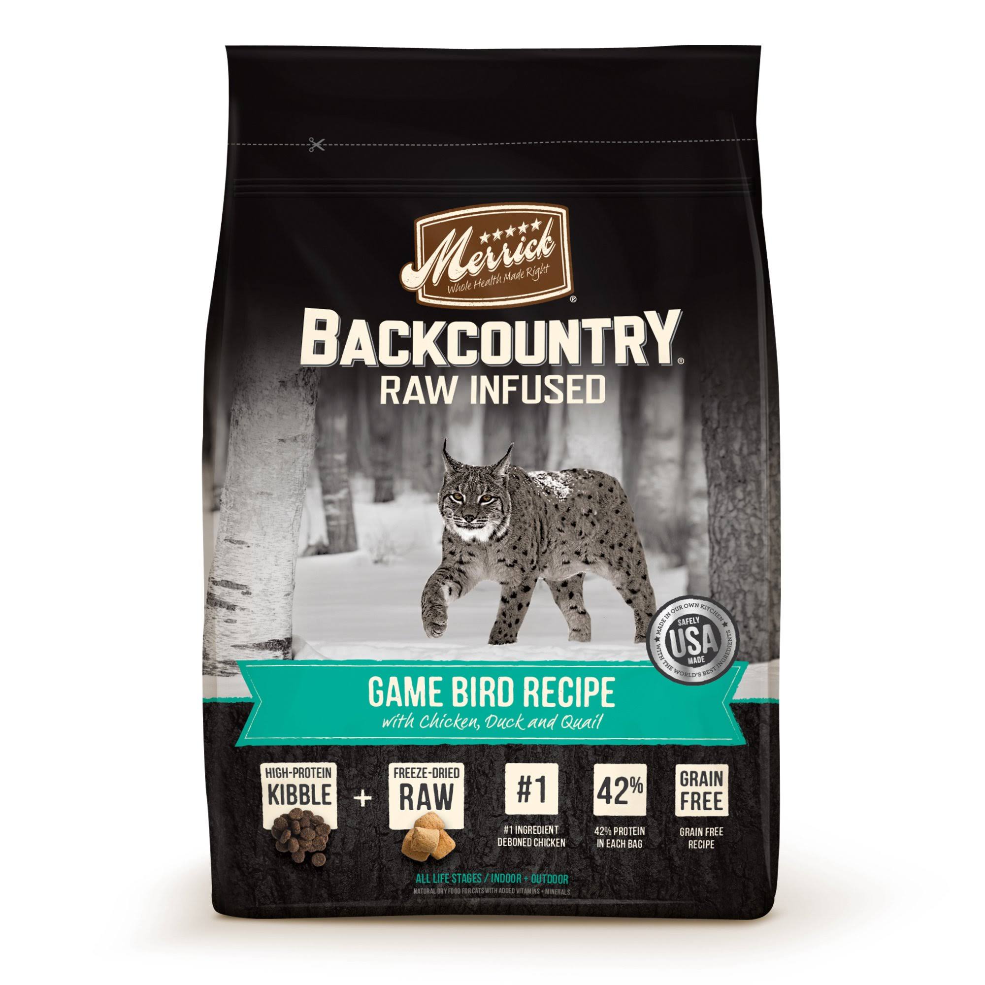 Merrick Backcountry Dry Cat Food - Game Bird Recipe, 6lb