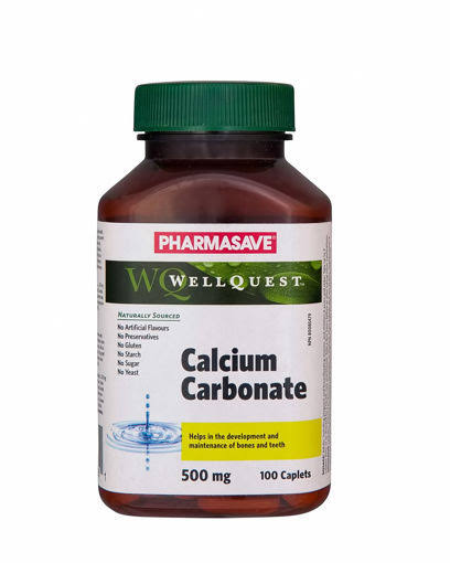 PHARMASAVE WELLQUEST CALCIUM CARBONATE 500MG TABLETS 100S