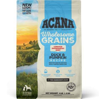 Acana Wholesome Grains Limited Ingredient Duck & Pumpkin Recipe Dry Dog Food - 22.5 lb. Bag