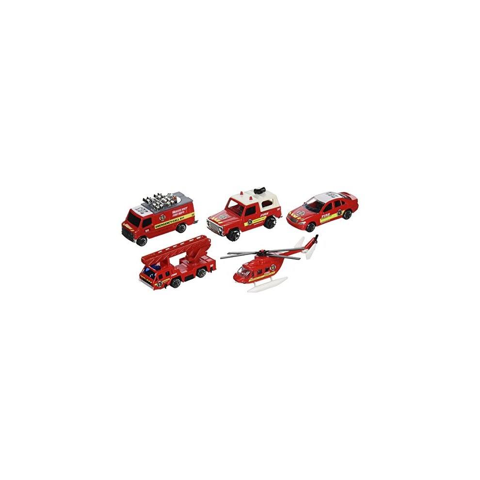 Daron Worldwide Trading RT38872F Toy Vehicle Gift Pack - Fire Dept, 5 Piece