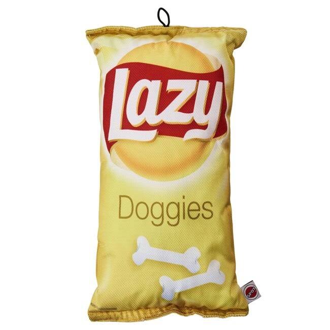 Ethical Products 77497 14 in. Fun Food Lazy Doggie Chips Plush Dog Toy