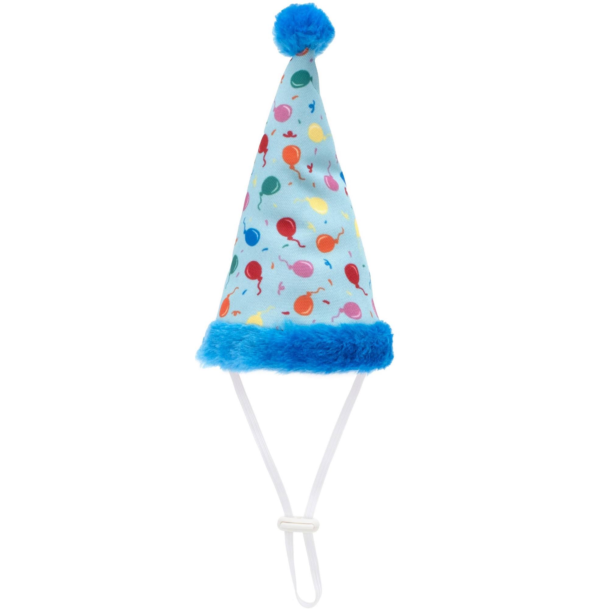 The Worthy Dog Blue Birthday Party Hat Small