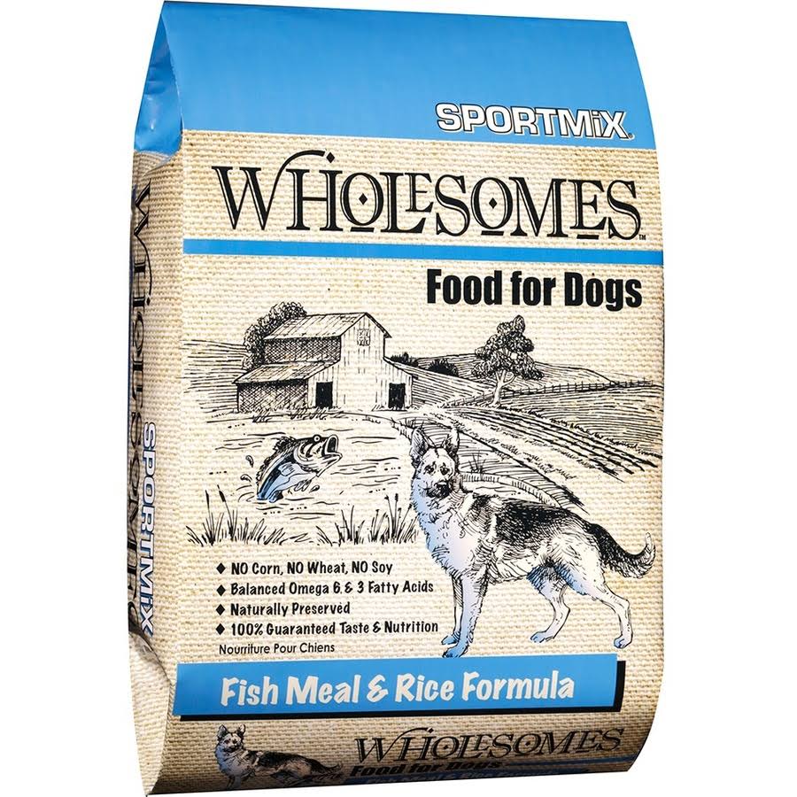 Sportmix Wholesome Dog Food - Fish Meal and Rice Formula, Dry, 40lbs