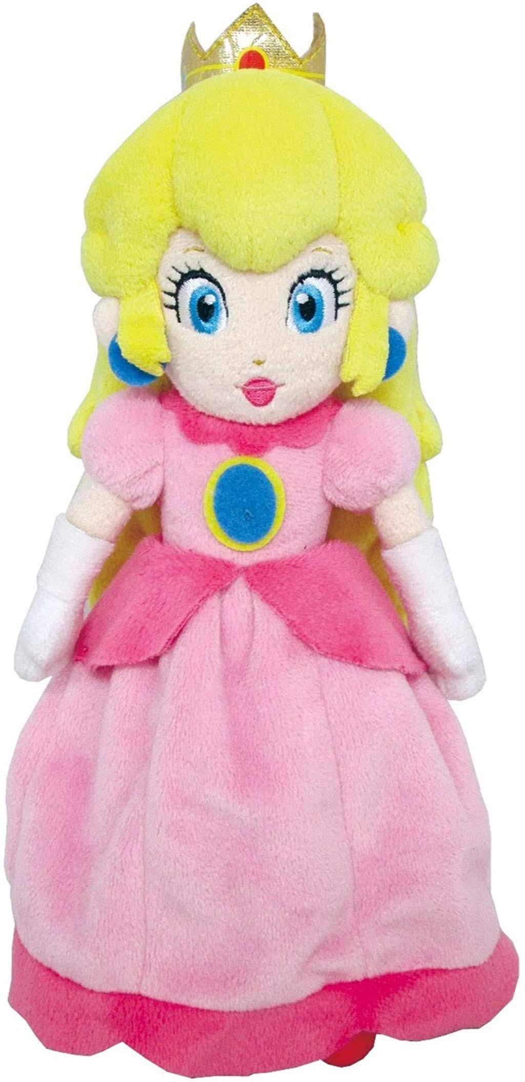Super Mario Bros Princess Peach Plush Toy - 10"