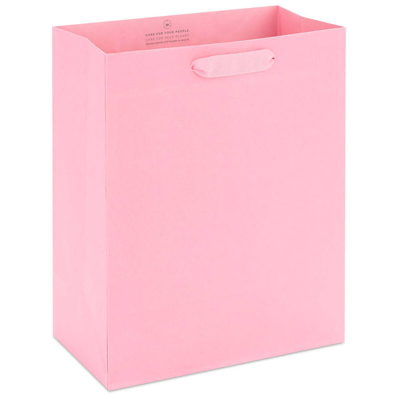 9.6" Medium Light Pink Gift Bag
