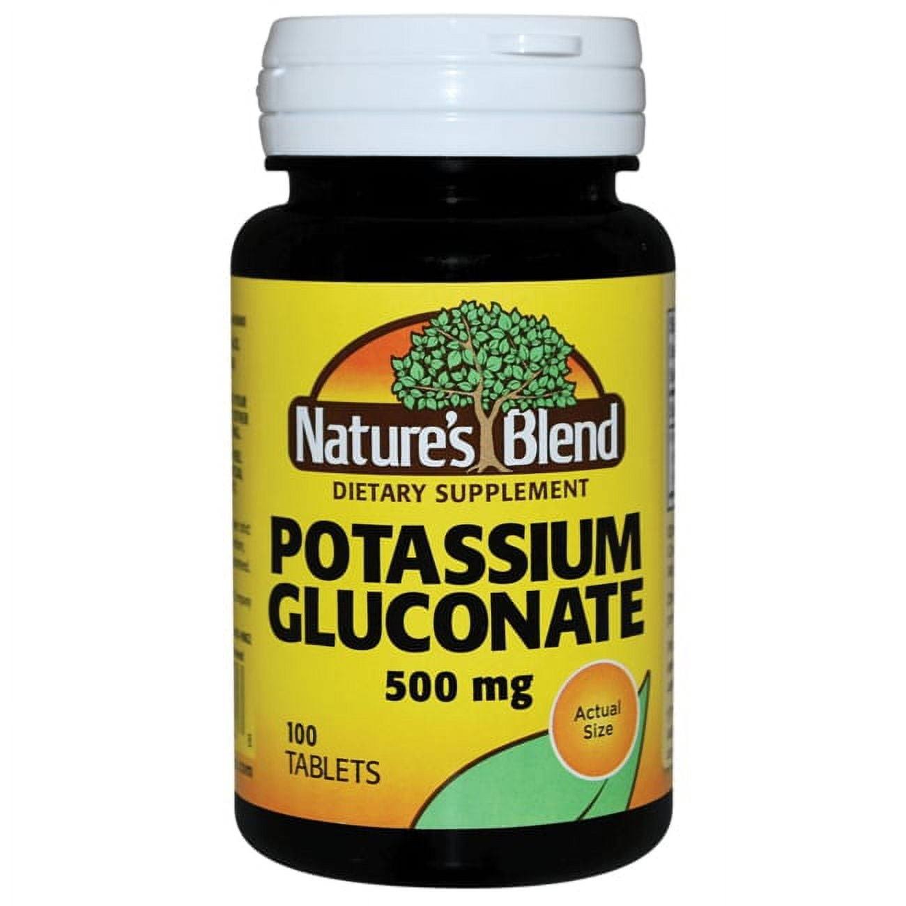 Nature's Blend Potassium Gluconate - 500mg, x100