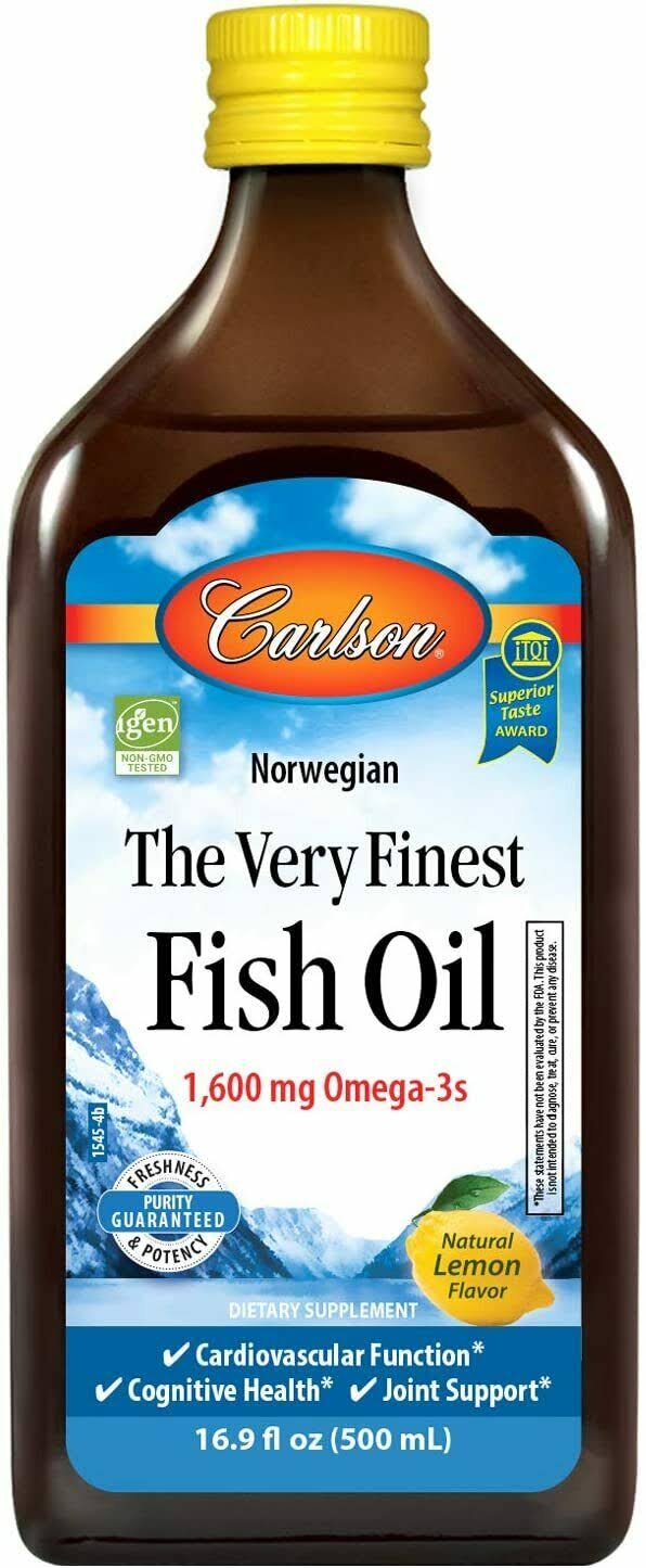 Carlson Labs The Very Finest Fish Oil - 500ml Natural Lemon