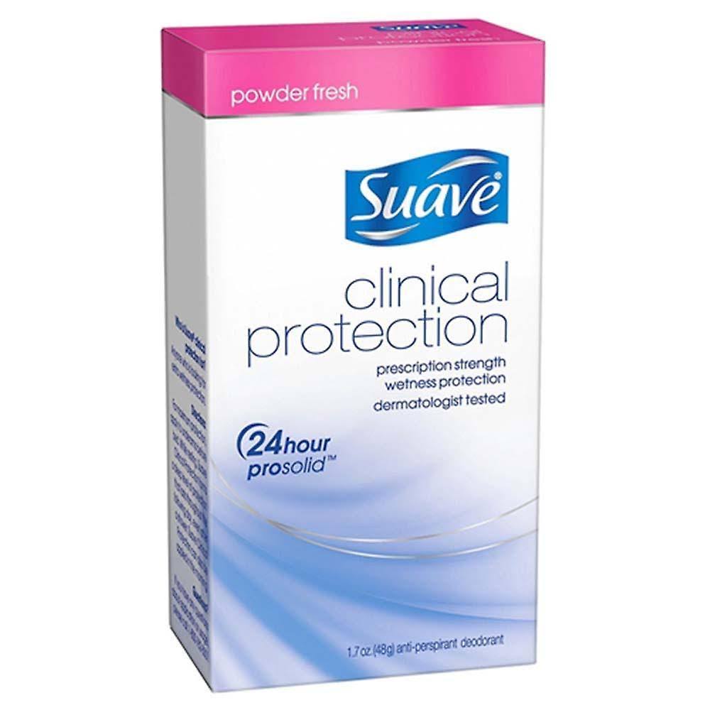 Suave Clinical Protection Anti perspirant Deodorant - Powder Fresh, 1.7oz