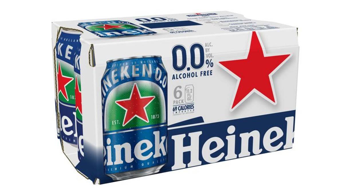Heineken Beer, Alcohol Free, 6 Pack - 6 pack, 11.2 fl oz cans