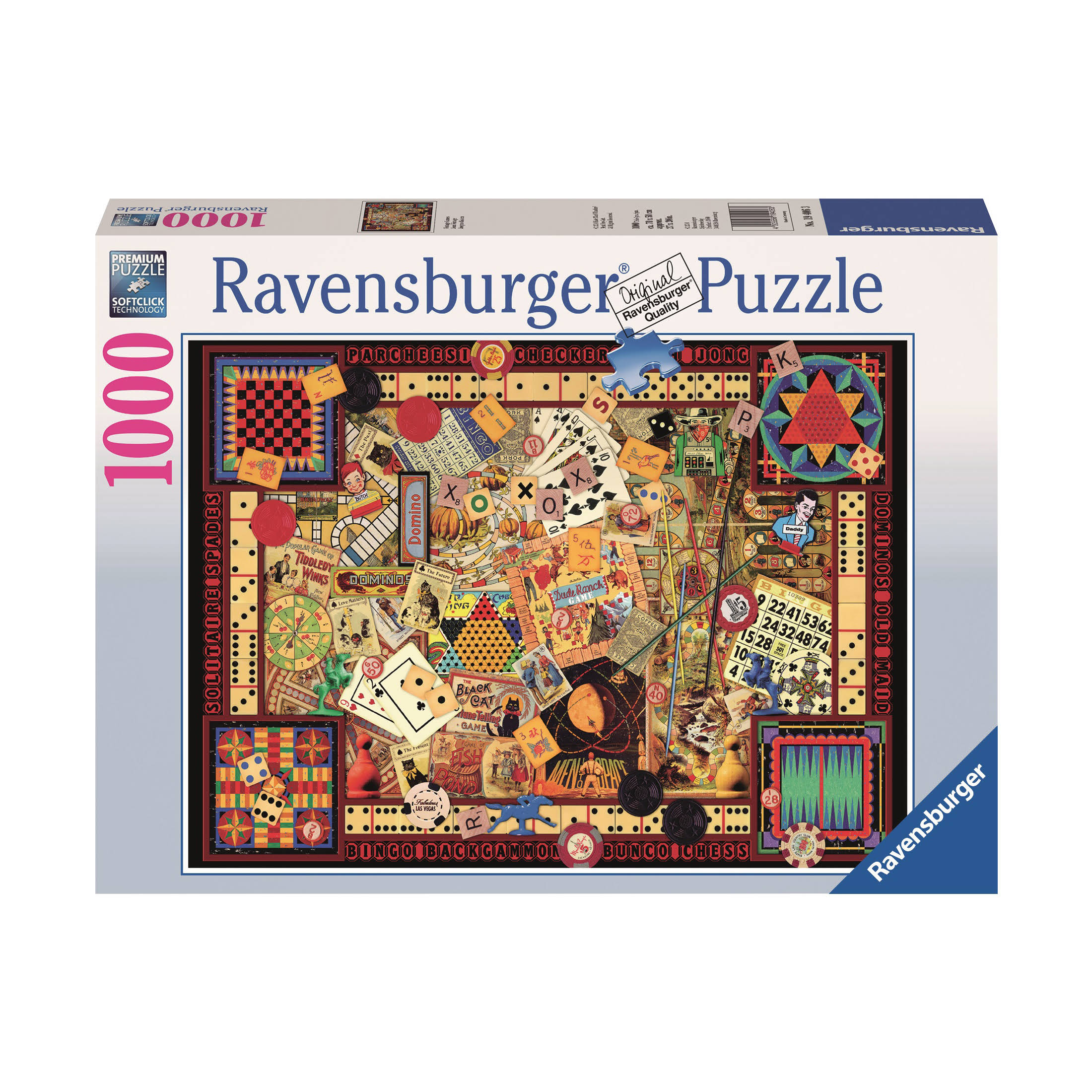 Ravensburger Vintage Games 1000-Piece Jigsaw Puzzle