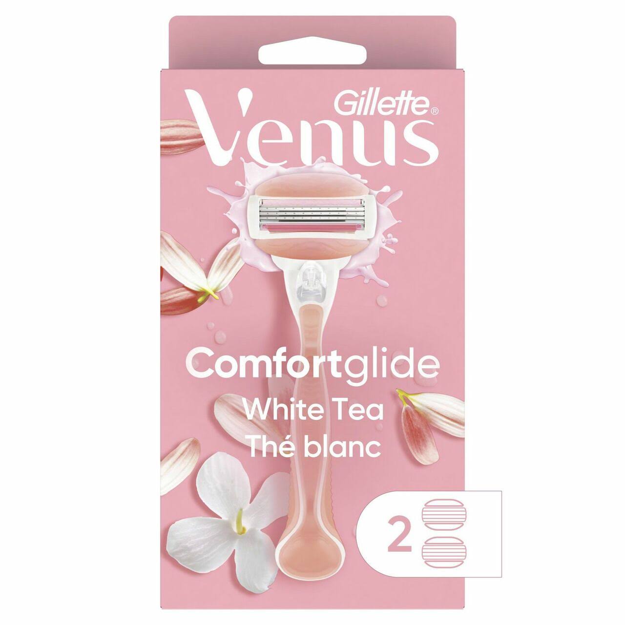 Gillette Venus Spa Women's Razor - 2ct, White Tea Scent