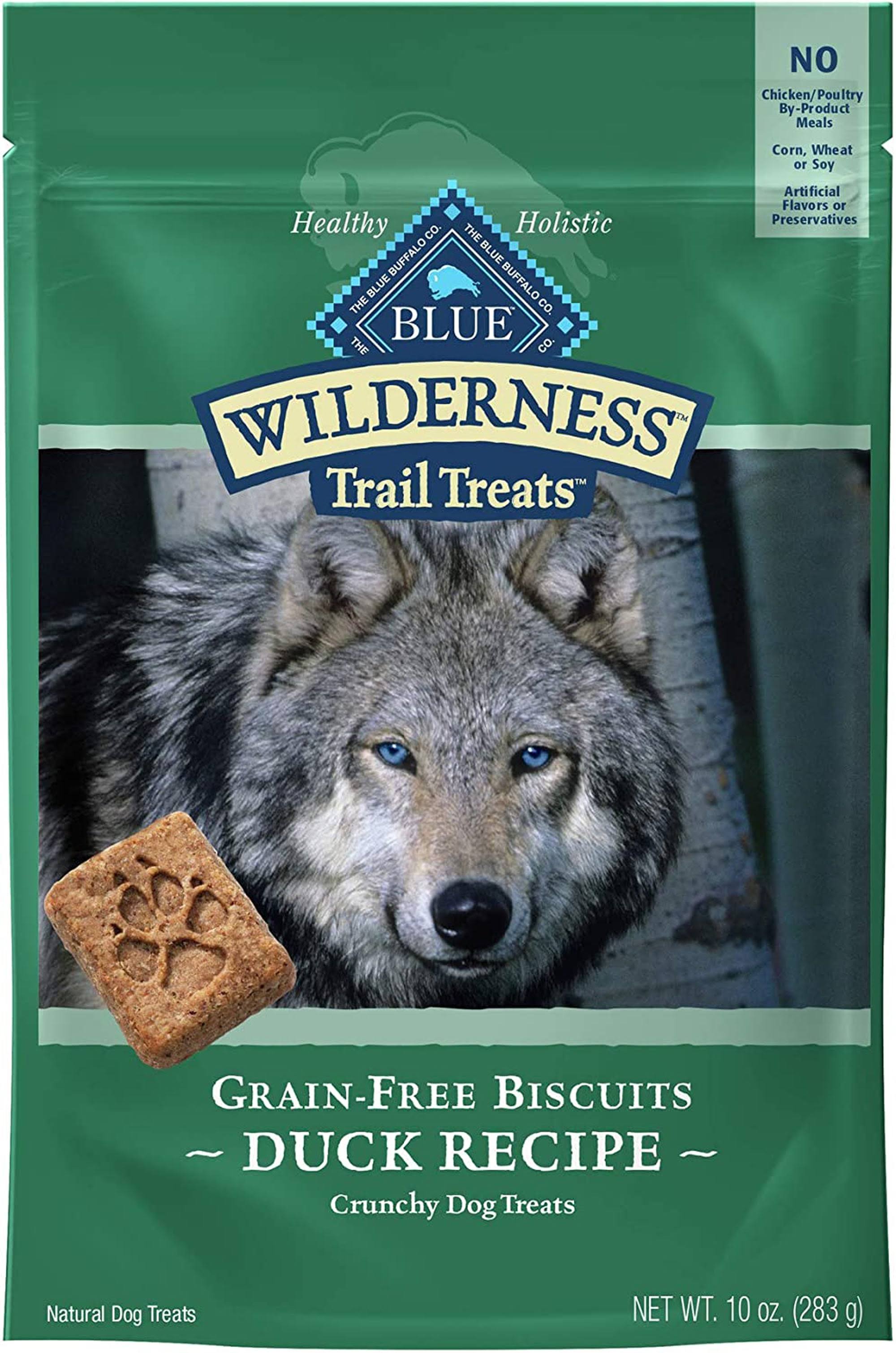 Blue Buffalo Wilderness Trail Treats Grain-Free Duck Dog Biscuits - 10 oz
