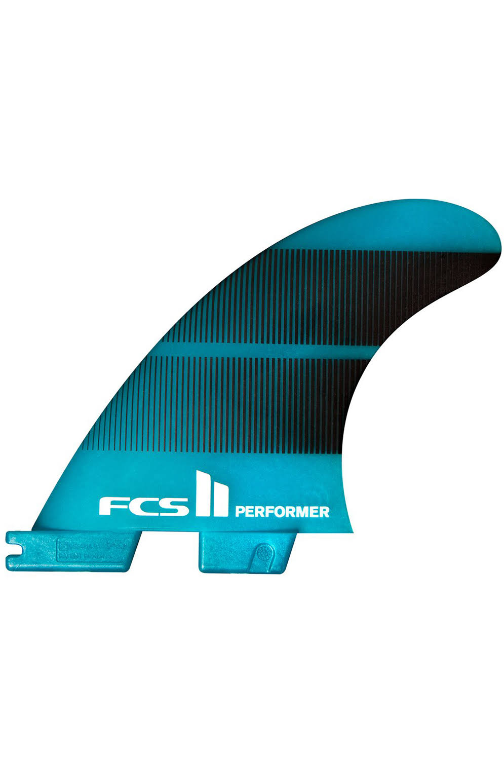 FCS II Performer Neo Glass Thruster Tri Fin, Medium / Teal