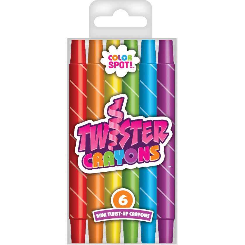 Color Spot Twister Up Crayons - 6pcs
