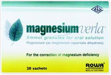 Magnesium Verla Sachets 5mmol granules for Oral Solution 20 Sachets