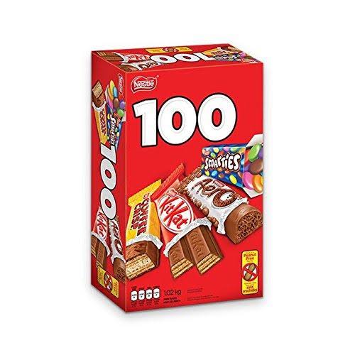 Nestle Chocolate Bars Variety Pack - Snack Size, 1.02kg, 100ct
