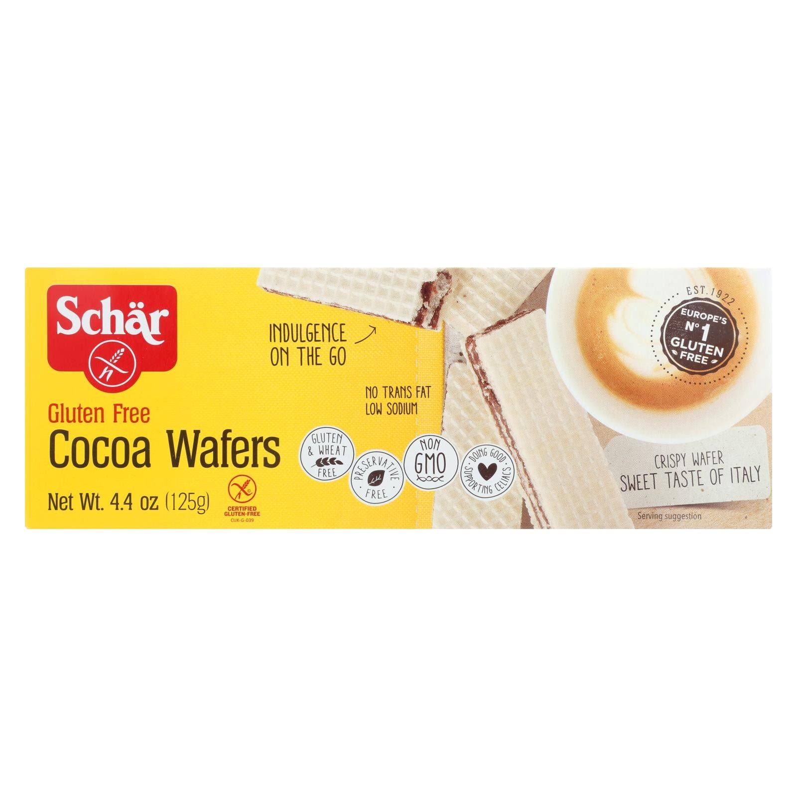 Schar Gluten Free Cocoa Wafers - 4.4oz