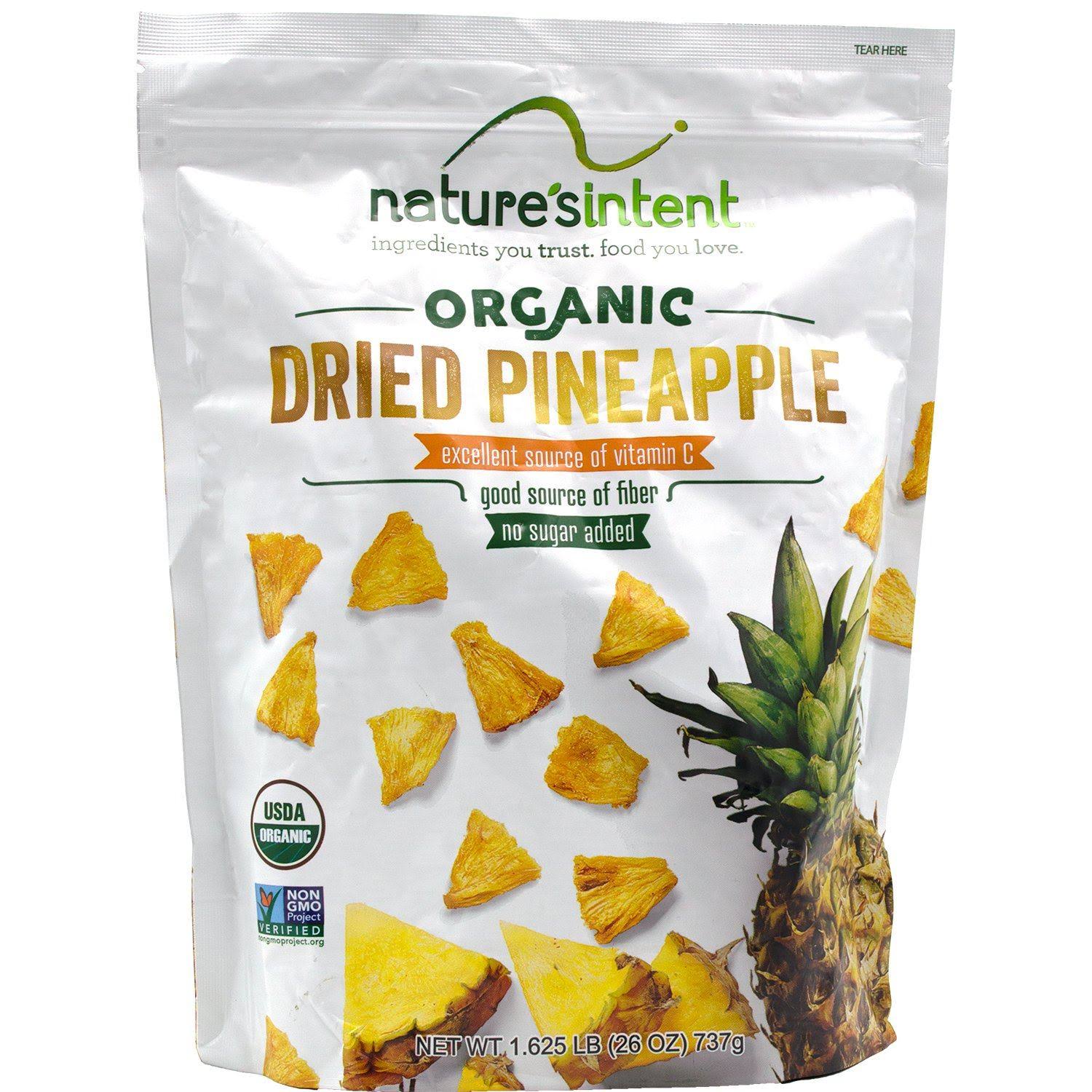 Nature's Intent Organic Dried Pineapple 26 Ounce