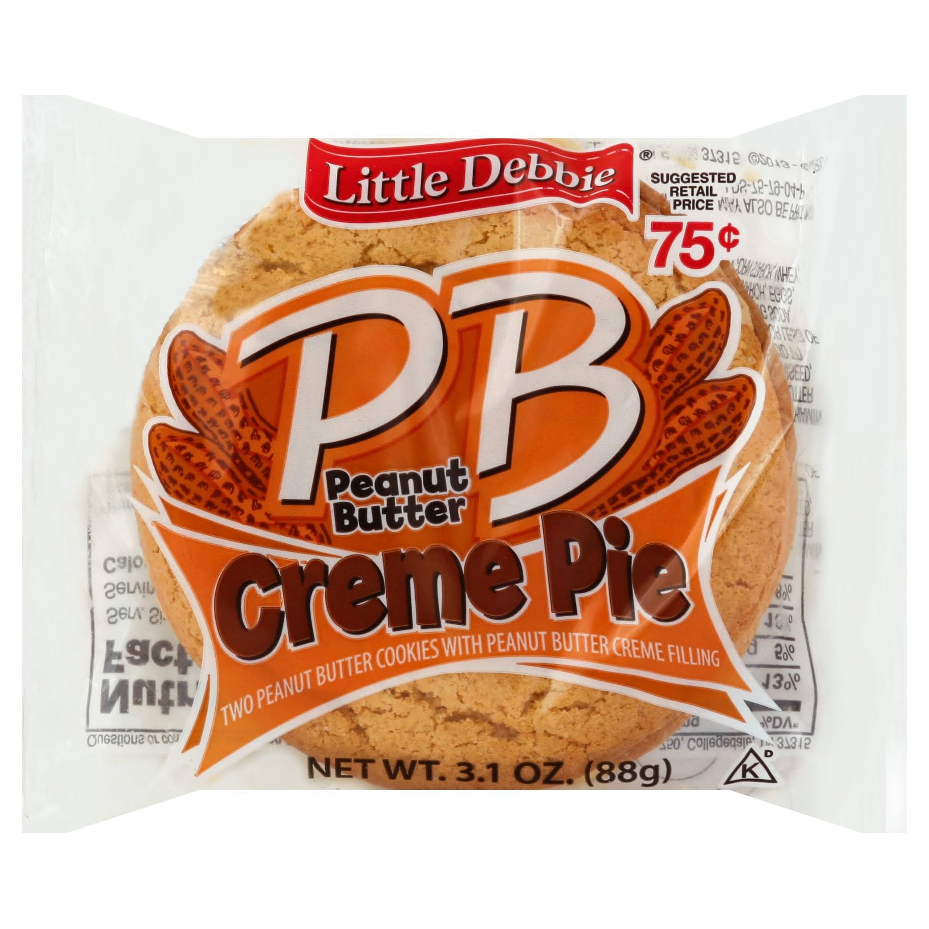 Little Debbie Peanut Butter Cream Pie Cookie - 3.0oz
