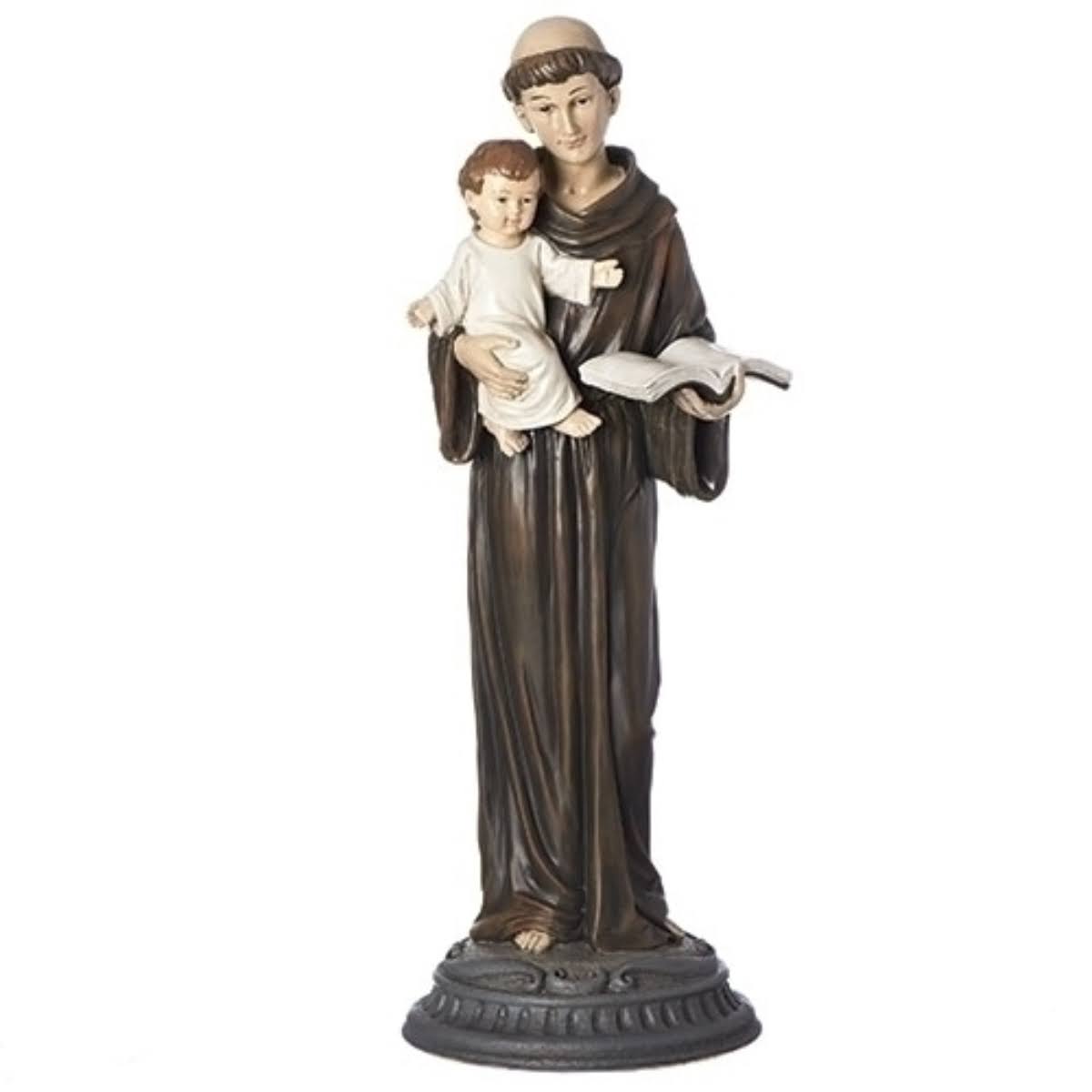 Roman 19.75" St. Anthony with Child Jesus Figurine Tabletop Decor