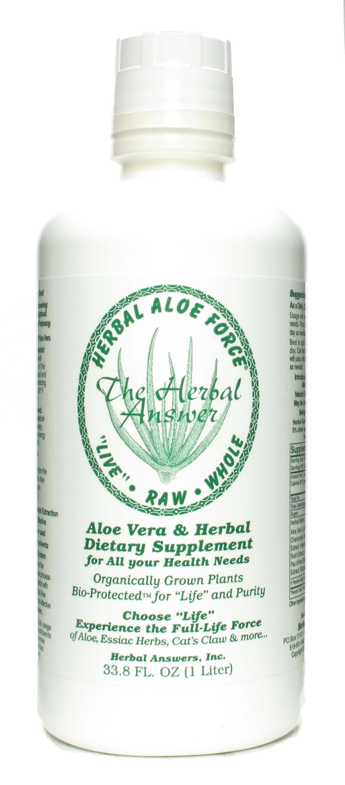 The Herbal Answer Aloe Vera and Herbal Dietary Supplement - 1l