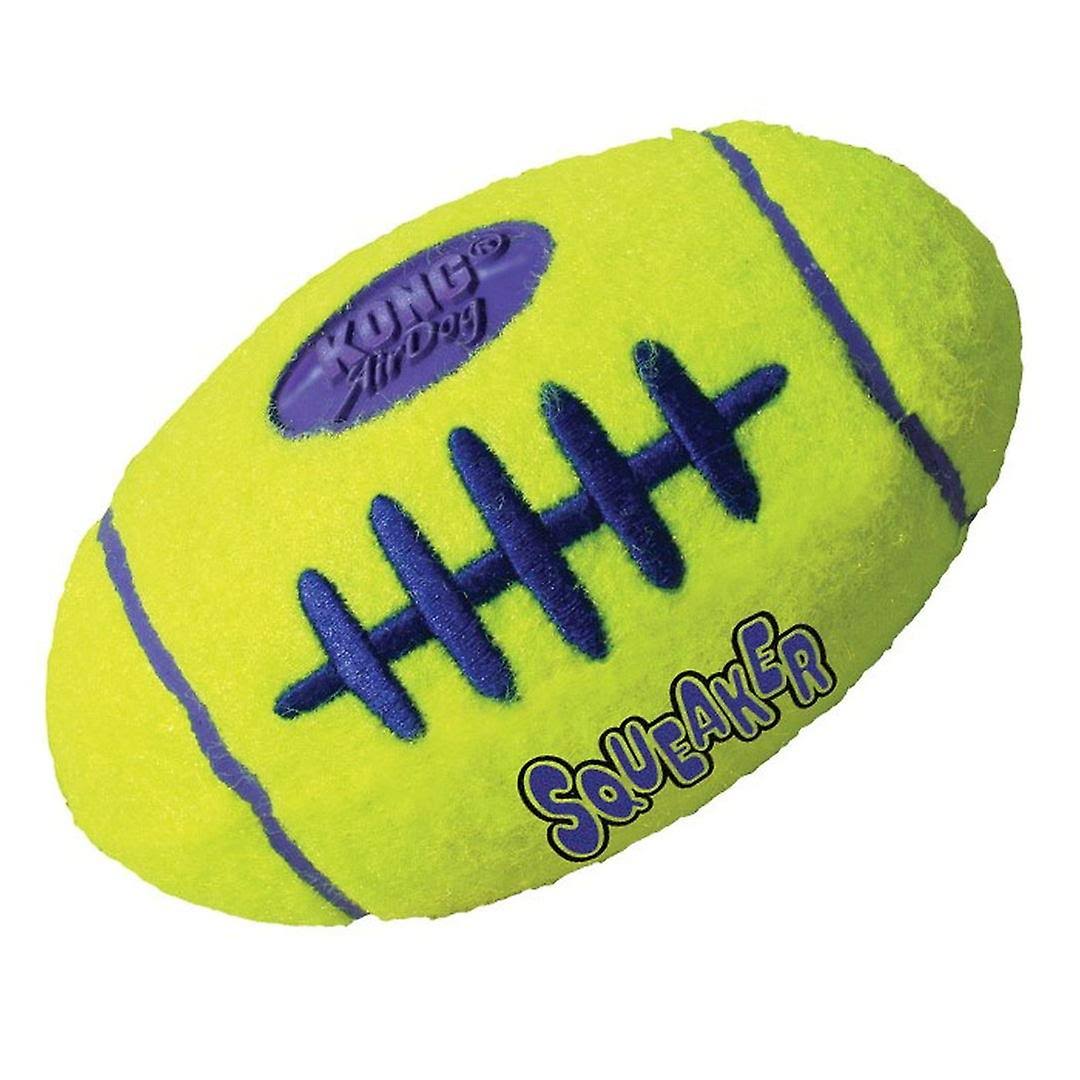 Kong Air Dog Squeaker Football Dog Toy - Medium, Yellow