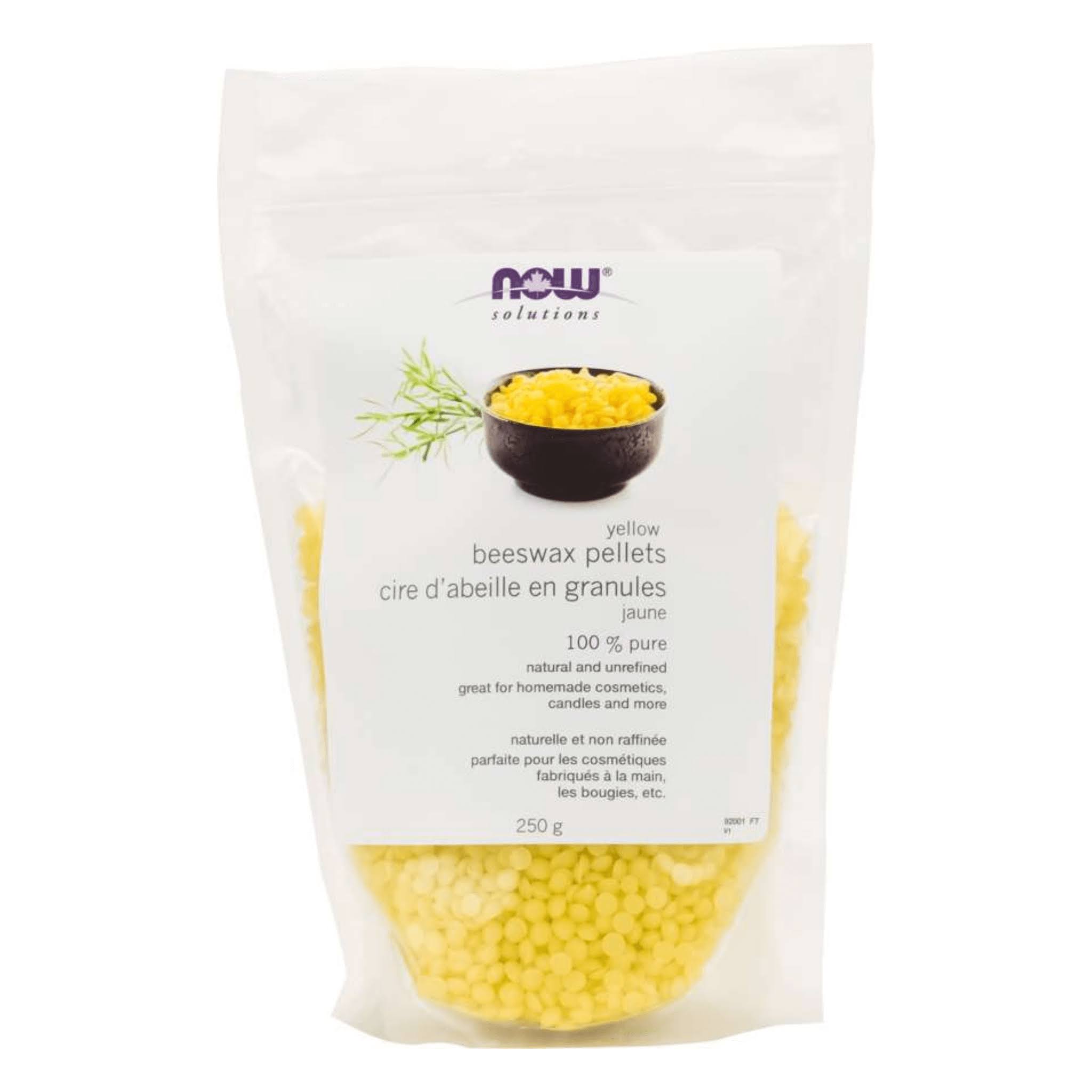 Now Yellow Beeswax Pellets 250 Grams
