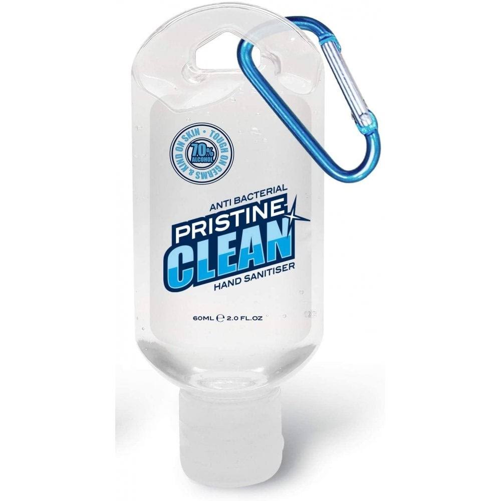 Pristine Clean Anti Bacterial Hand Sanitizer Gel with Clip 60ml