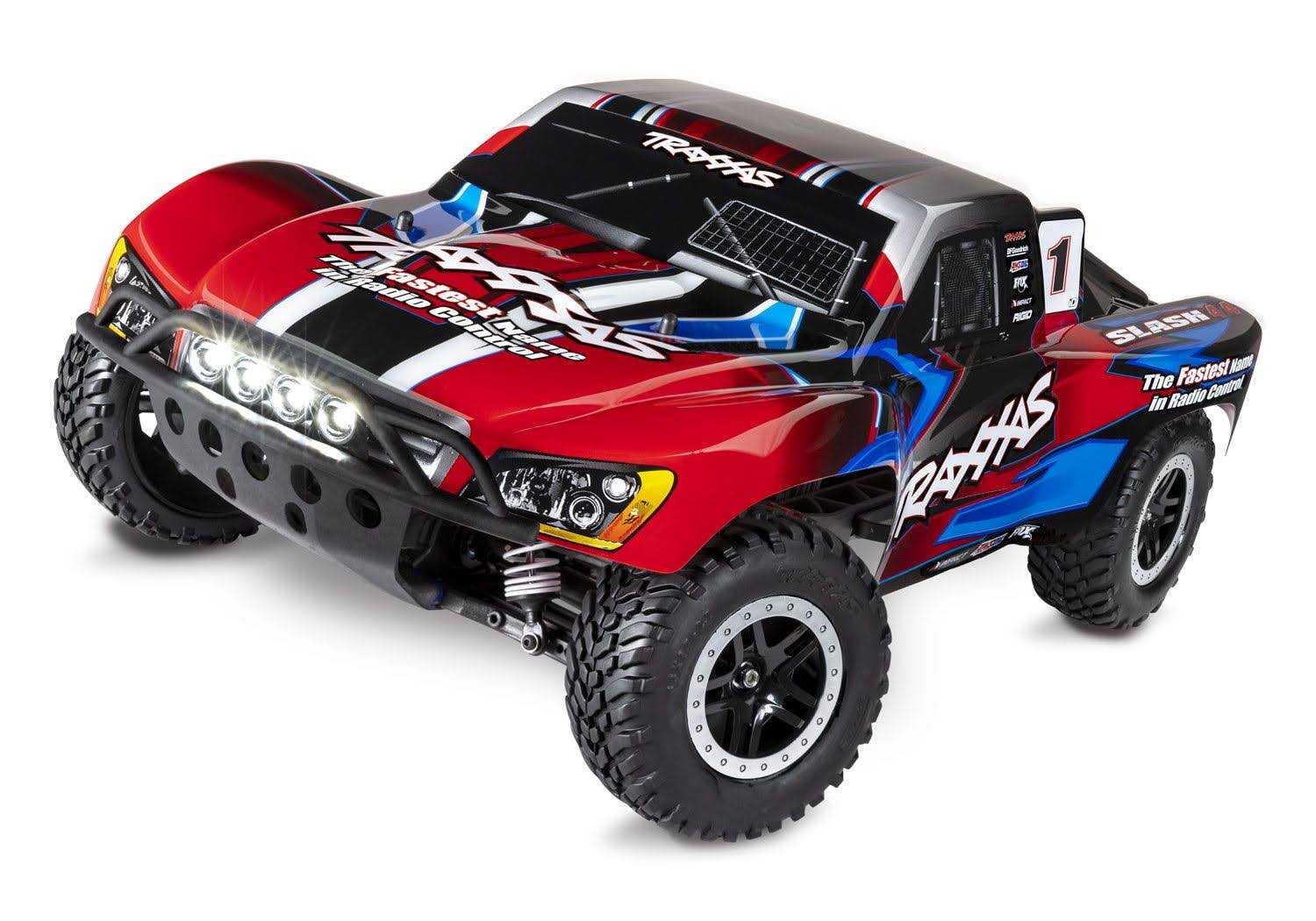 Traxxas 1/10 Slash 4x4 with LED Lights Red
