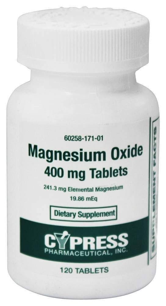 Cypress Pharma Magnesium Oxide Supplement - 120 Tablets