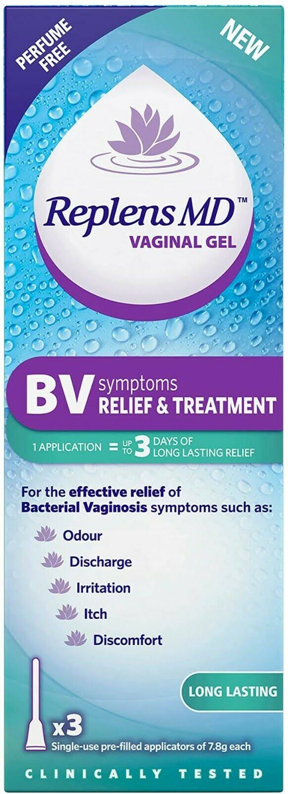 Replens BV Symptoms Relief & Treatment Vaginal GEL
