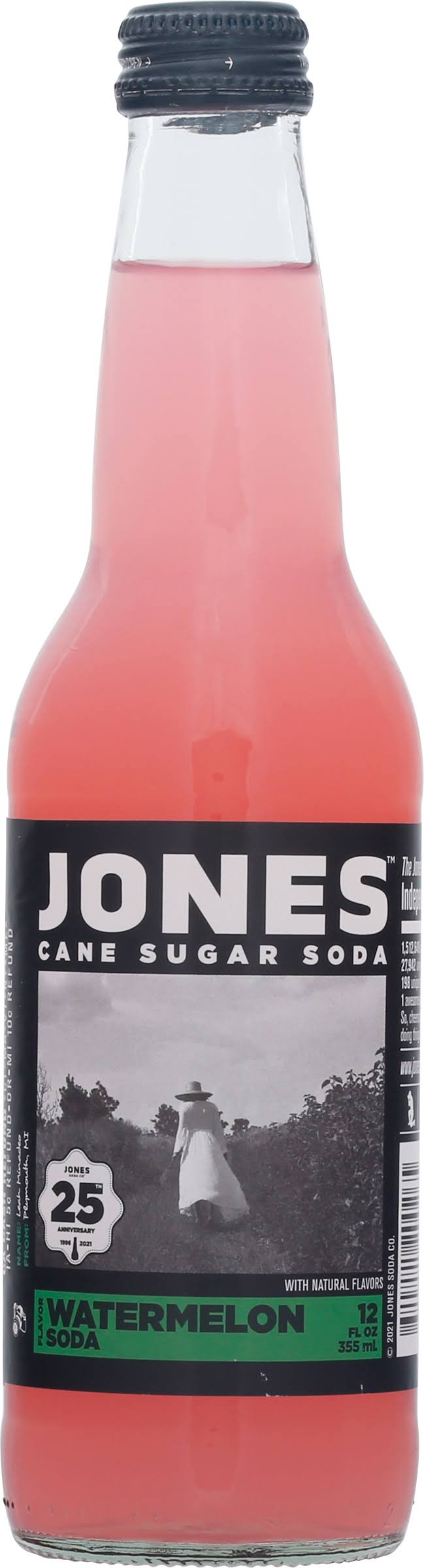 Jones Soda Soda, Watermelon - 12 fl oz