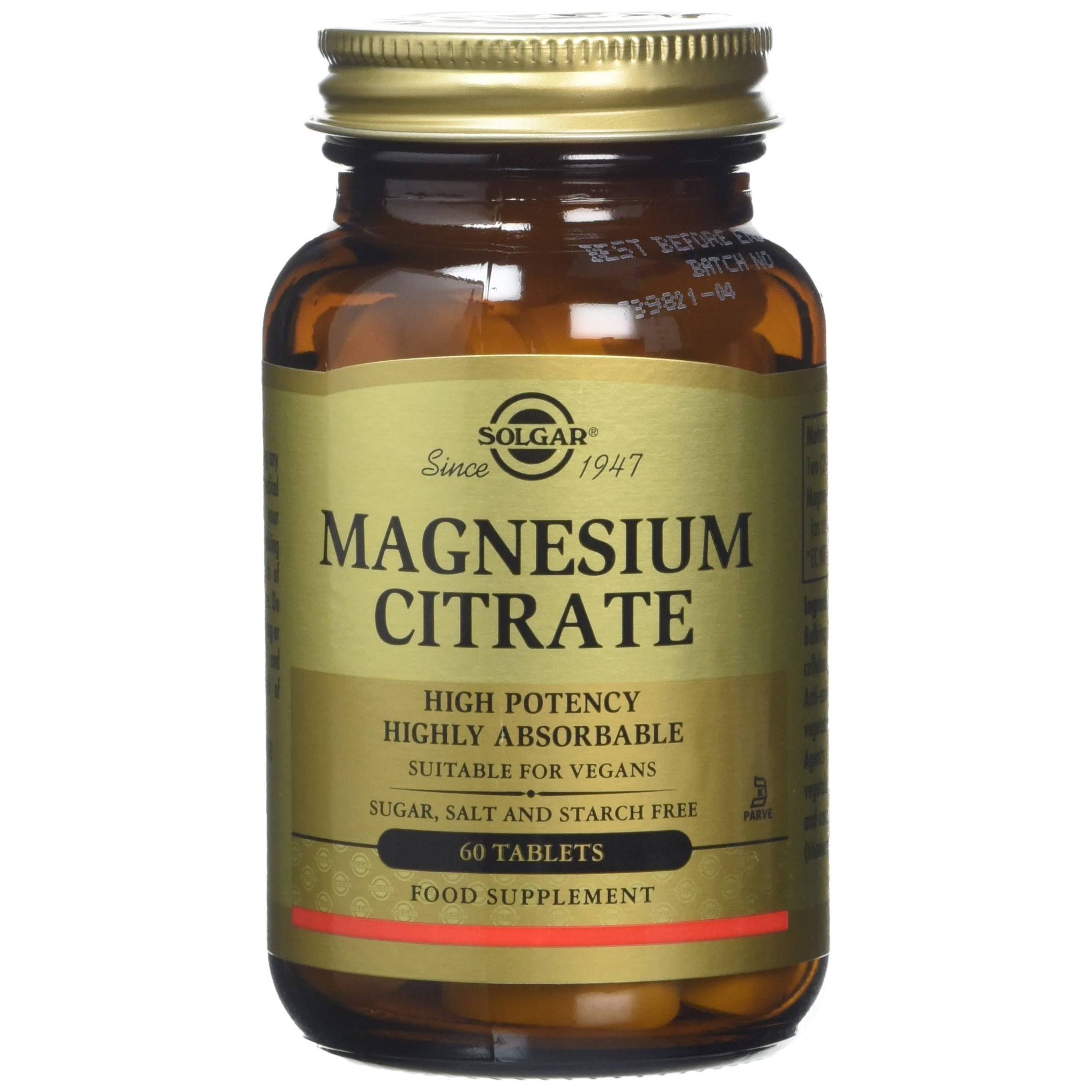 Solgar Magnesium Citrate Tablets