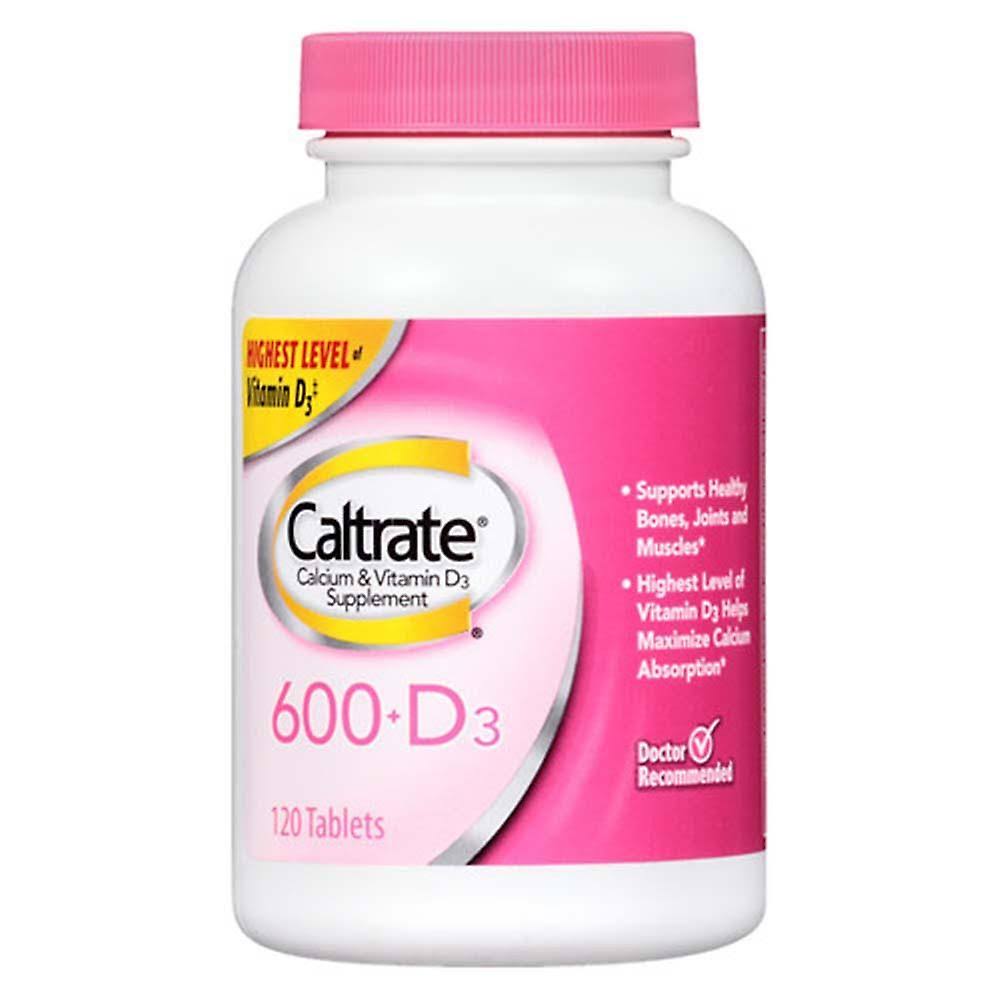 Caltrate 600+D3 Calcium & Vitamin D3 Supplement - 120ct